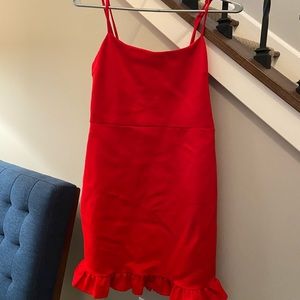 Lulus red homecoming dress